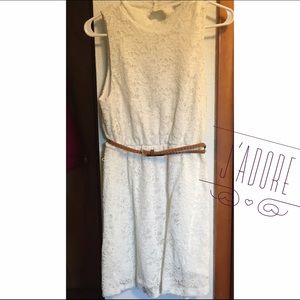 Charlotte Russe Belted Lace Dress