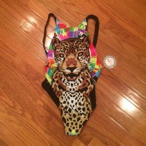 Mara Hoffman - High Neck Low Back Swimsuit