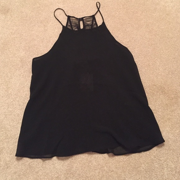 Lace back tank