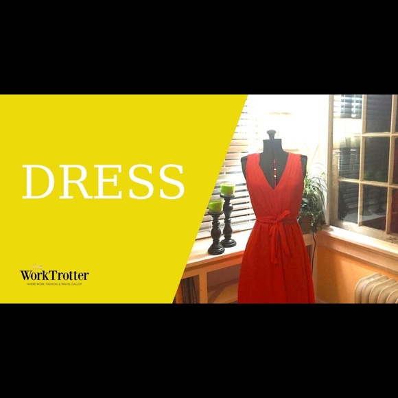 PRICE DROP: J. Crew orange crepe dress.