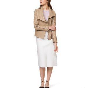 Helmut Lang Beige Leather Jacket Helmut Lang Beige Leather Jacket