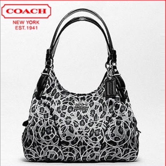 Coach Handbags - Coach 17751 Madison Ocolet Leopard Print