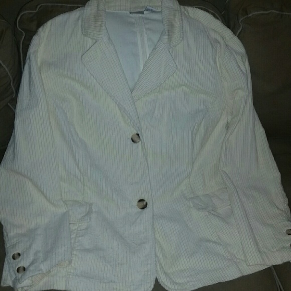 Plus size corduroy blazer