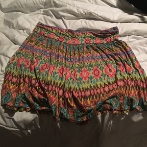 Knee Length Aztec Skirt