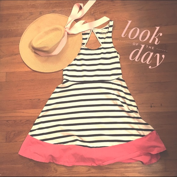 Preppy Striped Sundress - Picture 1 of 3