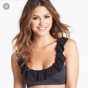 Maaji reversible fringe black top