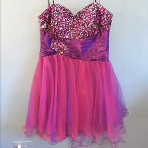Purple DEB homecoming dress