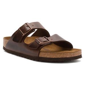 BIRKENSTOCKS BROWN LEATHER SIZE 9!