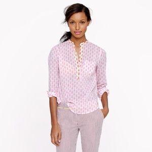 J. Crew Pink Thistle Popover size:10