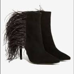 Jeffrey Campbell Vain Feather Booties