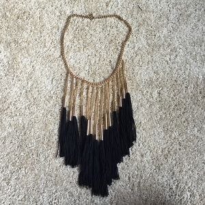 Forever 21 Jewelry - Black & Gold Fringe Necklace Forever 21 Jewelry - Black & Gold Fringe Necklace