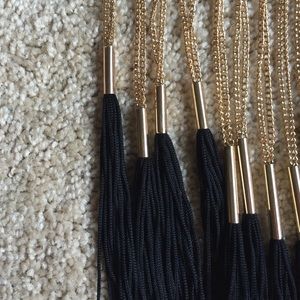 Forever 21 Jewelry - Black & Gold Fringe Necklace Forever 21 Jewelry - Black & Gold Fringe Necklace