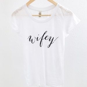Wifey Burnout Tee Small