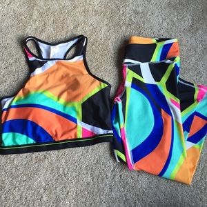 Fabletics Other - Fabletics Capri & Crop Top workout pair Fabletics Other - Fabletics Capri & Crop Top workout pair