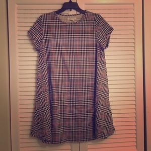 Plaid mini-dress