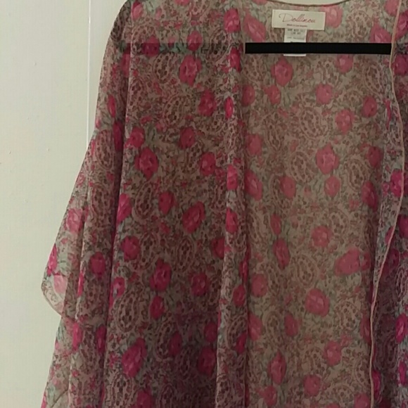 Dollimou silk shiffon kimono - Picture 2 of 4