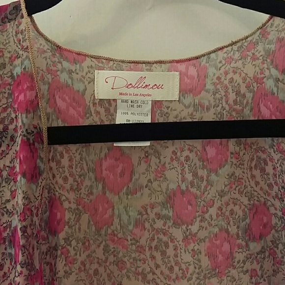 Dollimou silk shiffon kimono - Picture 3 of 4