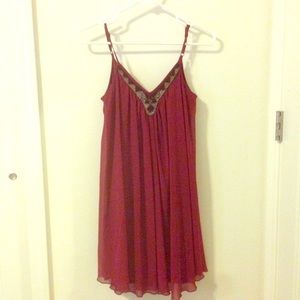 Flowy Maroon Dress