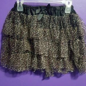 Cheetah print tutu skirt