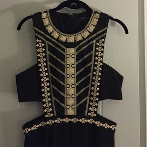 Beaded BCBG cut out dress. Brand new, worn once.