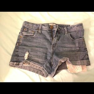 Denim shorts
