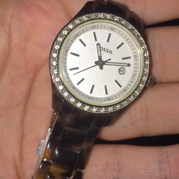 Cheetah print Fossil watch - Picture 2 of 4