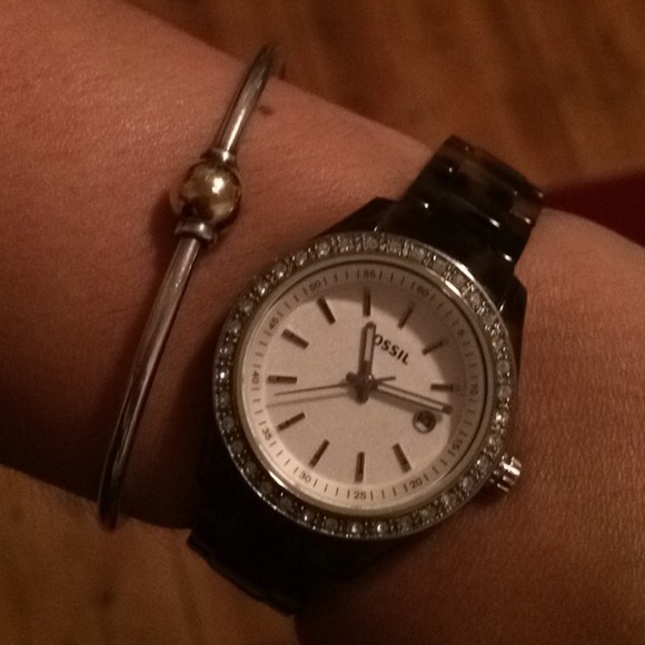 Cheetah print Fossil watch - Picture 4 of 4