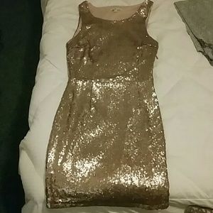 NEW!!! Gold sequin dress