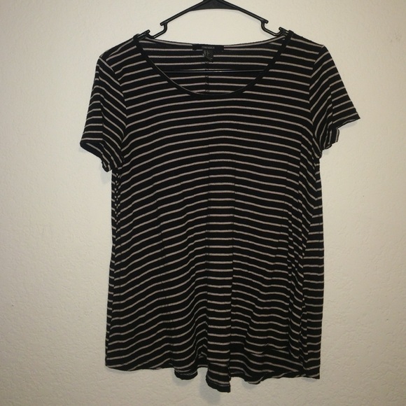 black & tan striped tee