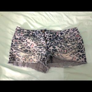 Cheetah print shorts