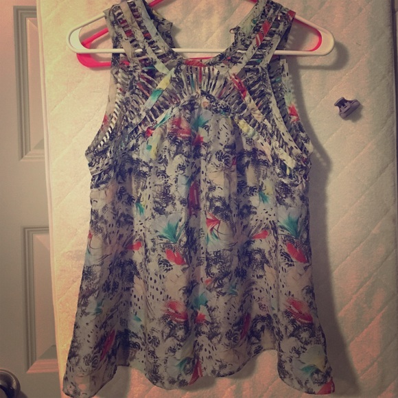 Anthropologie sheer top.
