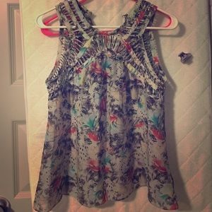 Anthropologie sheer top.