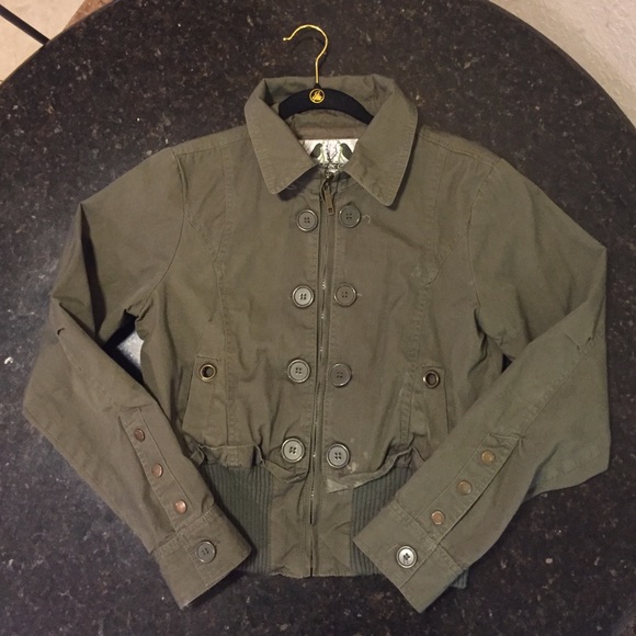 Bomber Jack ---- Green Jacket --- Military Jacket
