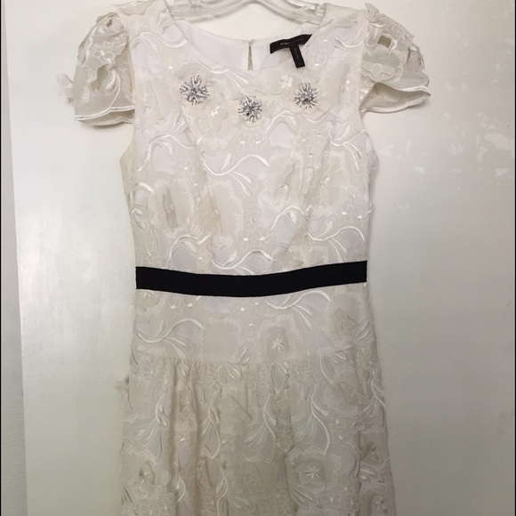 BCBG White Dress EUC