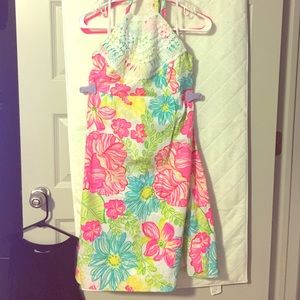 Lilly Pulitzer halter dress.