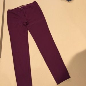 American Eagle Outfitters Maroon Jeggings