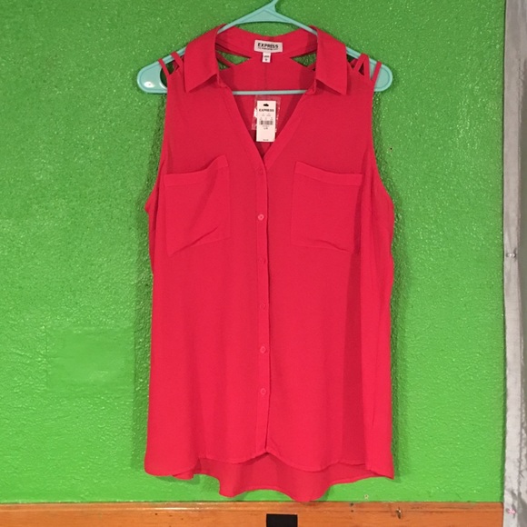 Express portofino sleeveless blouse