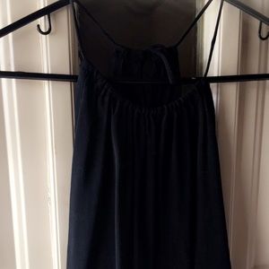 Black halter top with lace