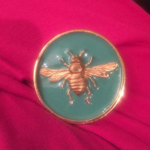 Wimberly belt buckle turquoise bumble bee