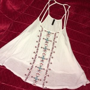 White pattern camisole