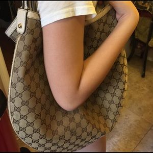 Gucci hobo white bag