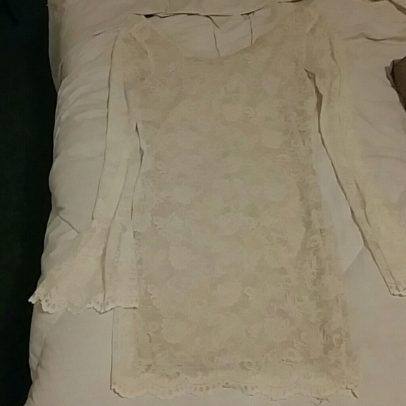 White lace dress