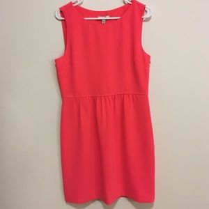 GUC J. Crew hot coral sheath dress