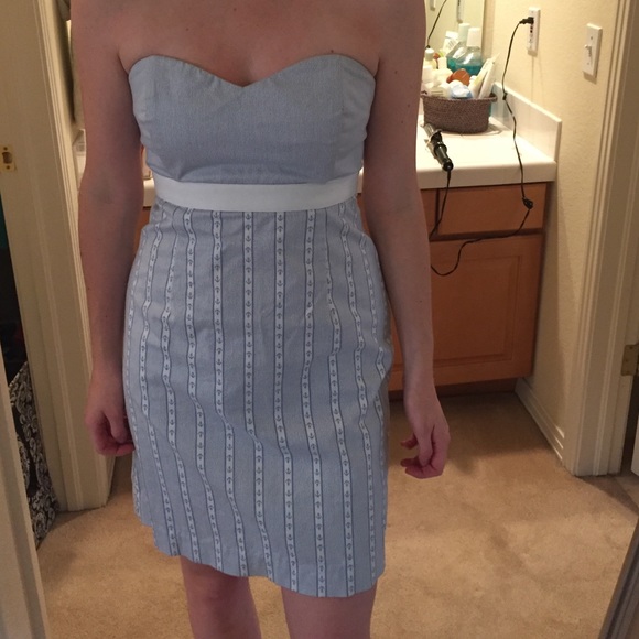 Strapless anchor vineyard wines dress