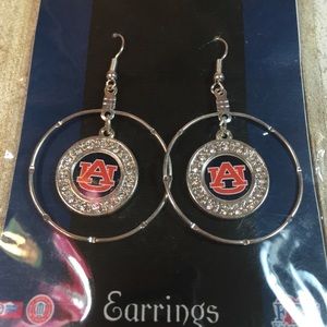 Auburn University silver tone Earrings