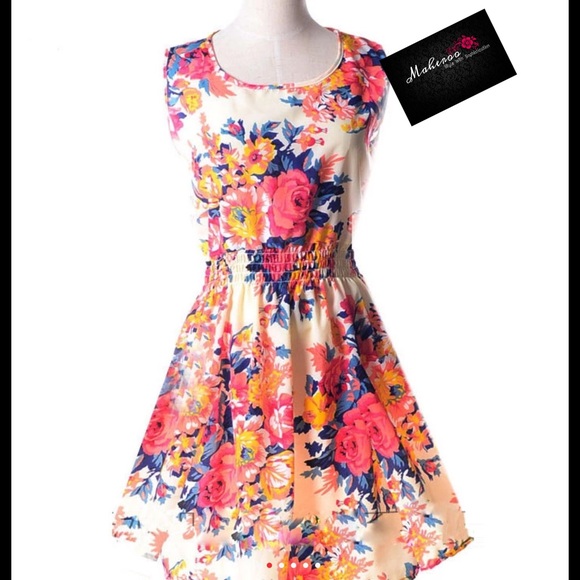 π floral Mini Dress π Comfy Style fusion - Picture 4 of 4