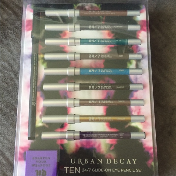NWT Urban Decay Ten Glide on eye pencil set