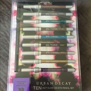 NWT Urban Decay Ten Glide on eye pencil set