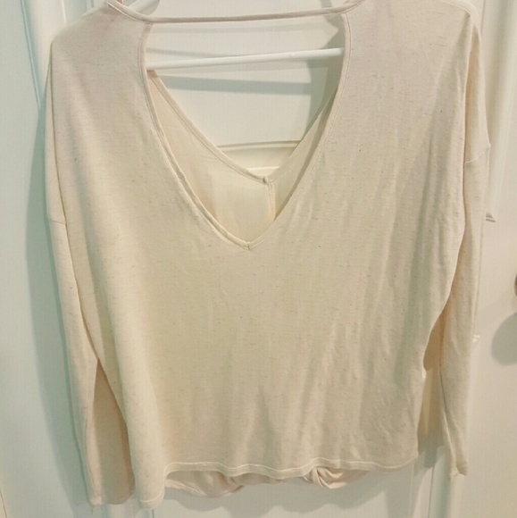 Forever 21 Cream Long Sleeve NWOT - Picture 2 of 2