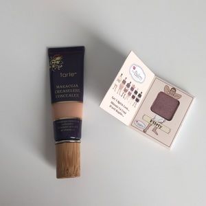 Tarte Creaseless Concealer + theBalm eyeshadow